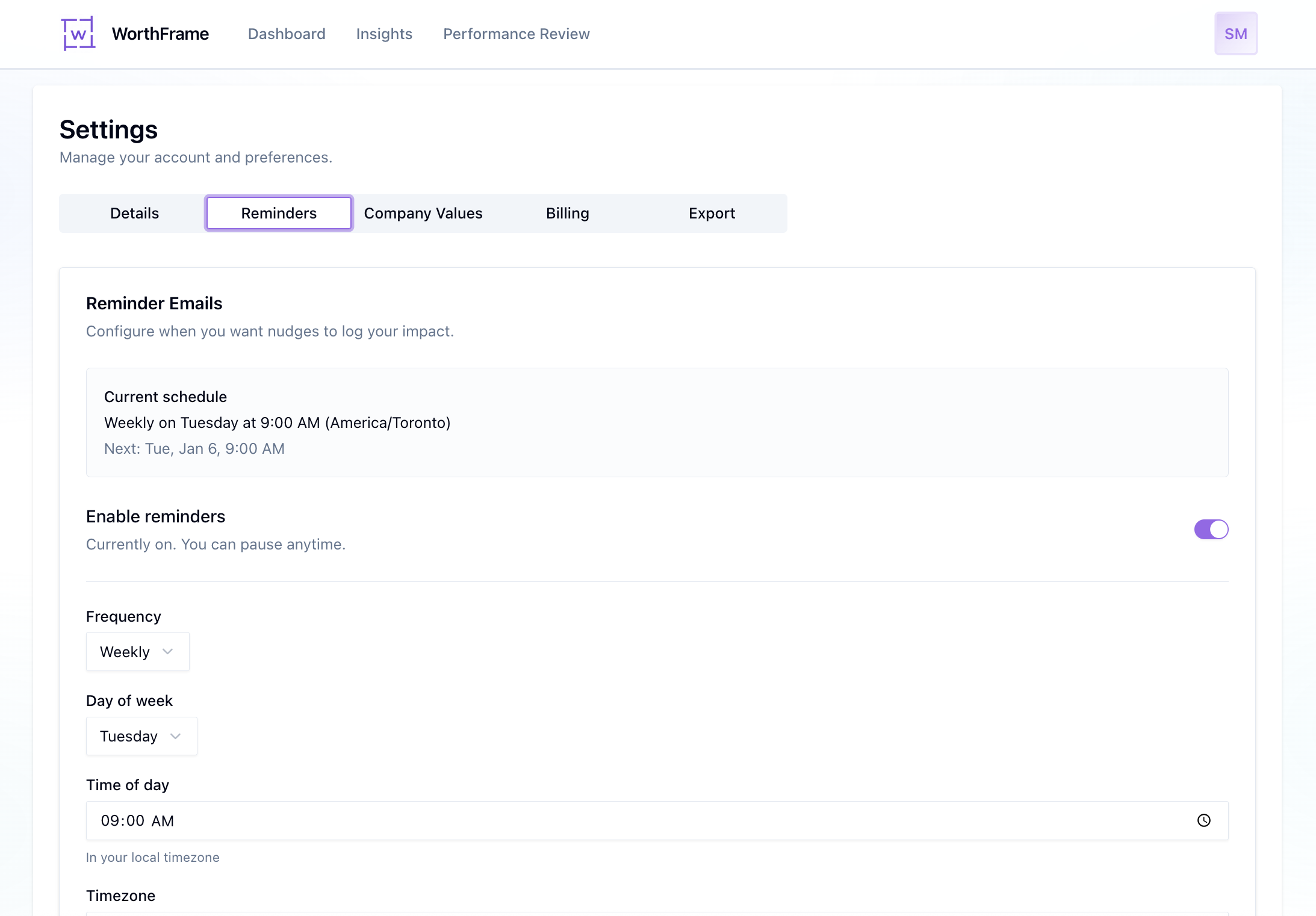 Customize your tracking preferences